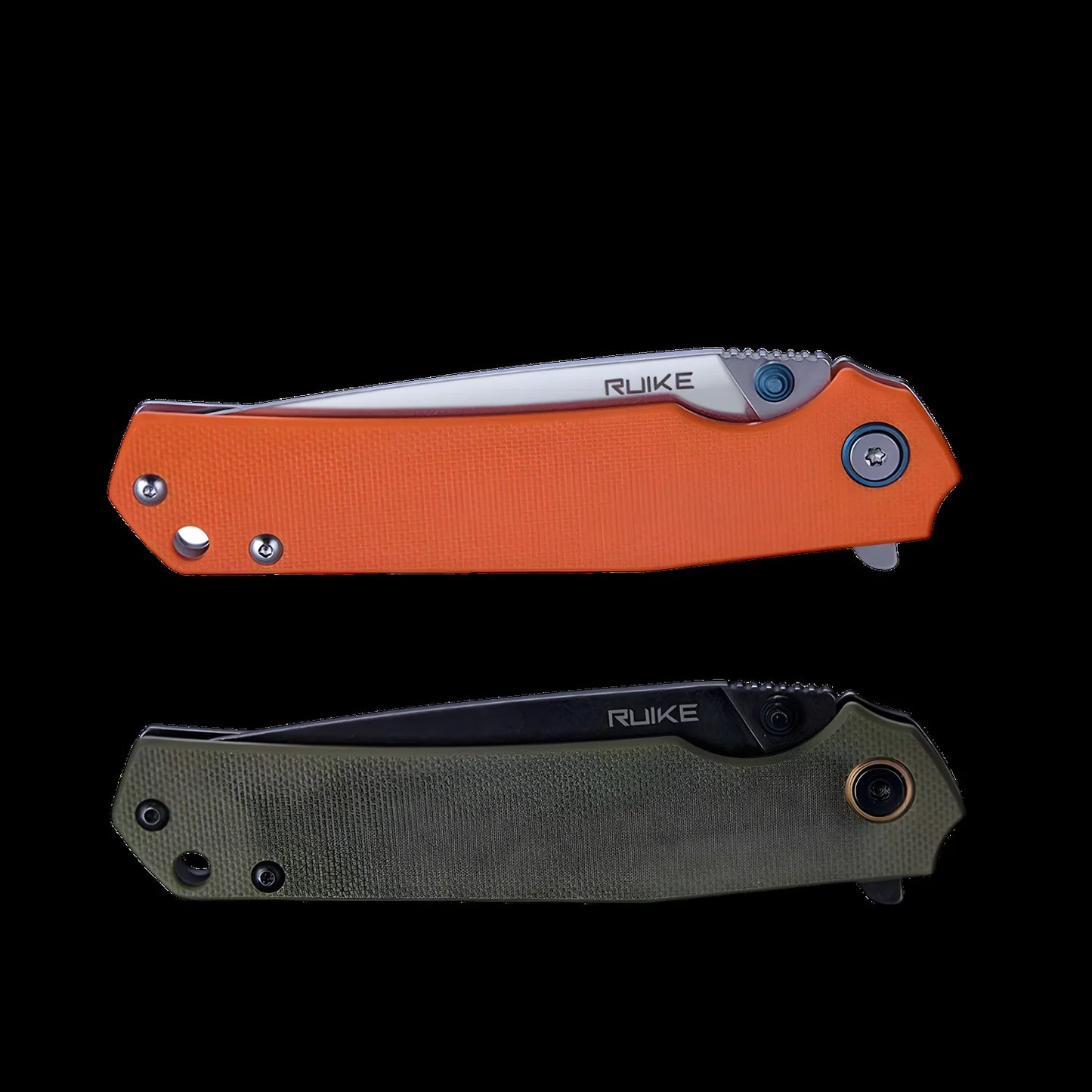 RUIKE P801G Coltello serramanico con blocco lama Manici G10 Verdi