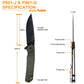 RUIKE P801G Coltello serramanico con blocco lama Manici G10 Verdi