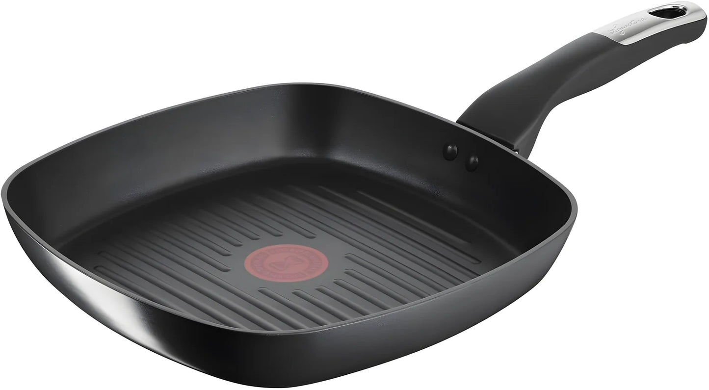 Lagostina bistecchiera Unlimited 26x26 cm antiaderente con tecnologia Thermo-Signal Induzione, Gas e Forno