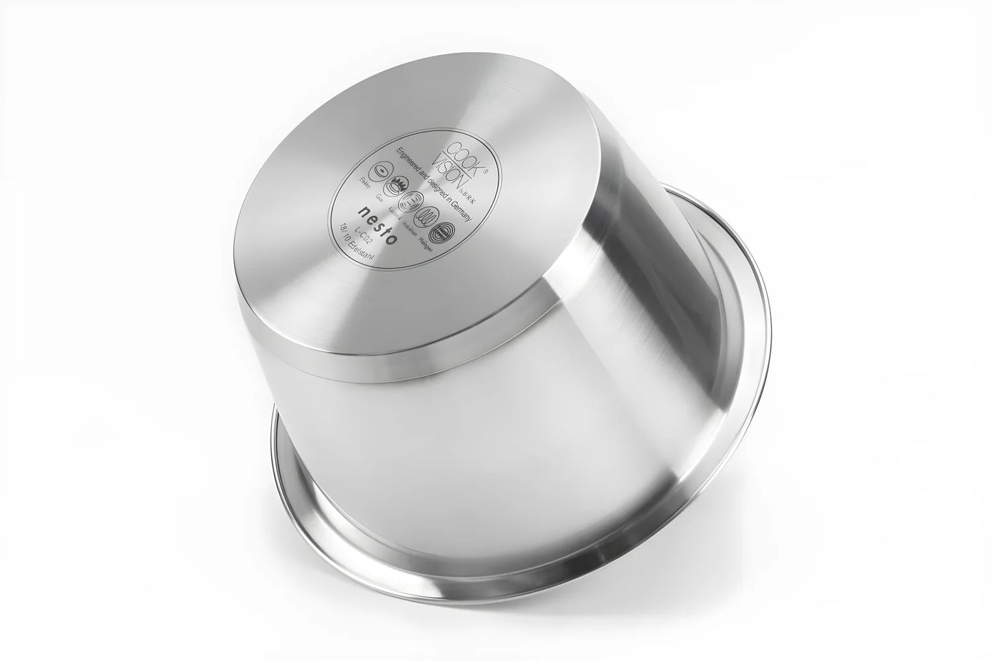 Cookvision casseruola con scala graduata all'interno "Nesto" cm Ø22x17,7/l 3,8 adatto anche all'induzione