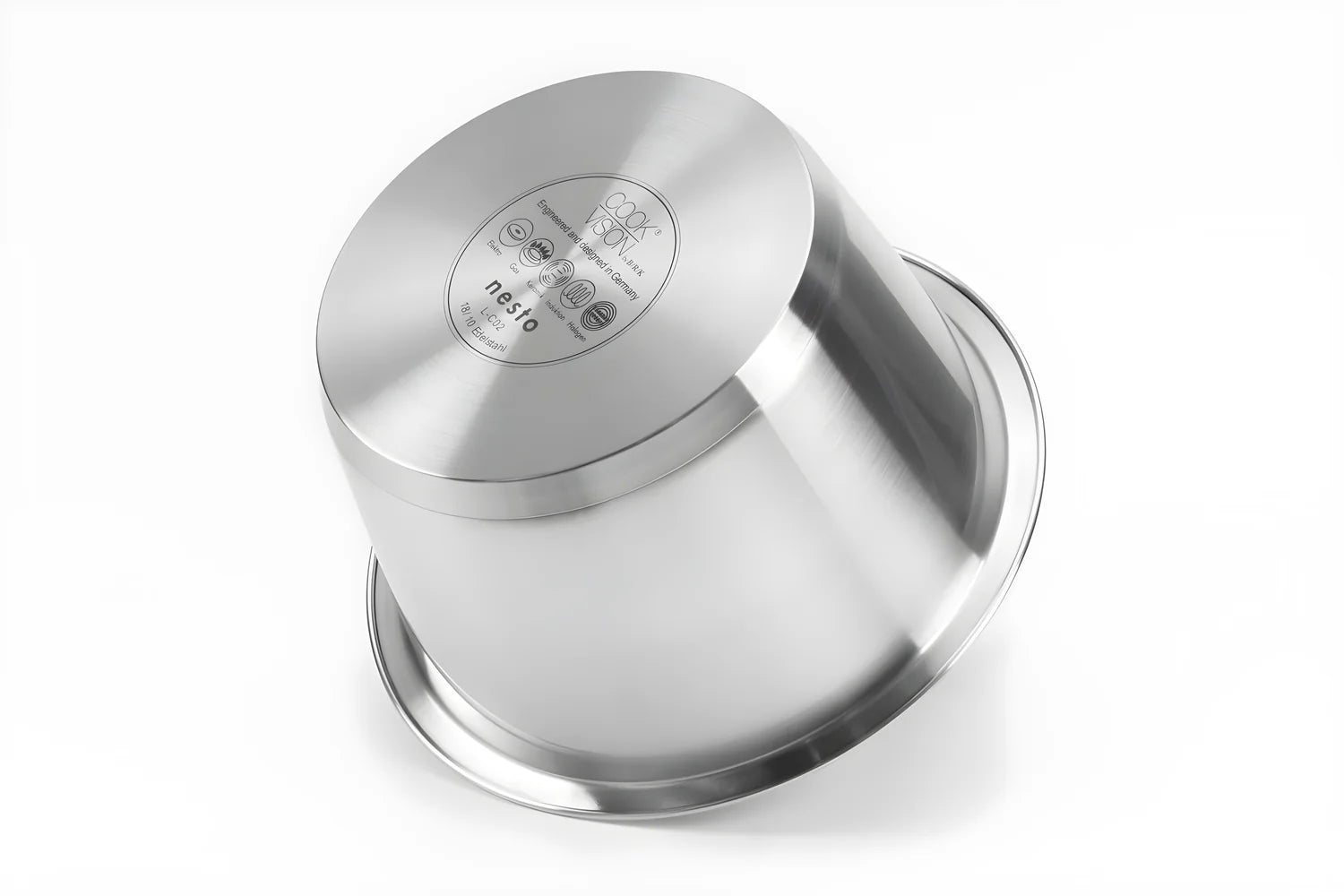 Cookvision casseruola con scala graduata all'interno "Nesto" cm Ø22x17,7/l 3,8 adatto anche all'induzione