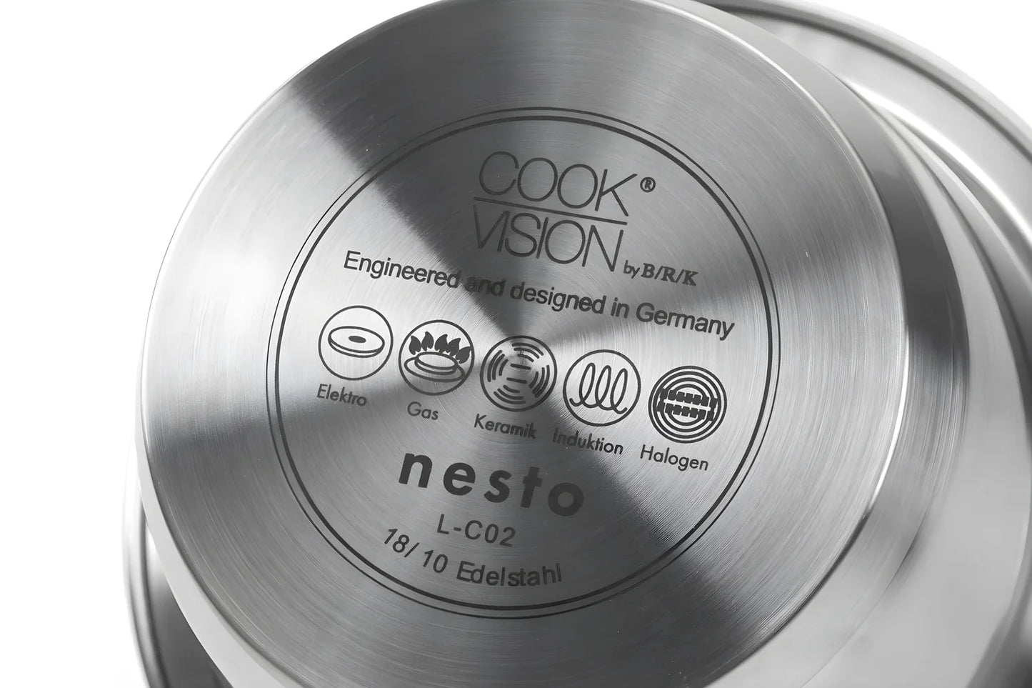 Cookvision Casseruola con scala graduata all'interno "Nesto" cm Ø16x8,5/l 1,3 adatto anche all'induzione