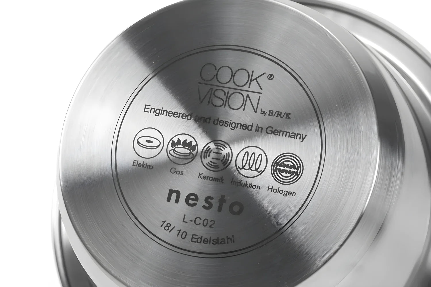 Cookvision Casseruola con scala graduata all'interno "Nesto" cm Ø16x8,5/l 1,3 adatto anche all'induzione