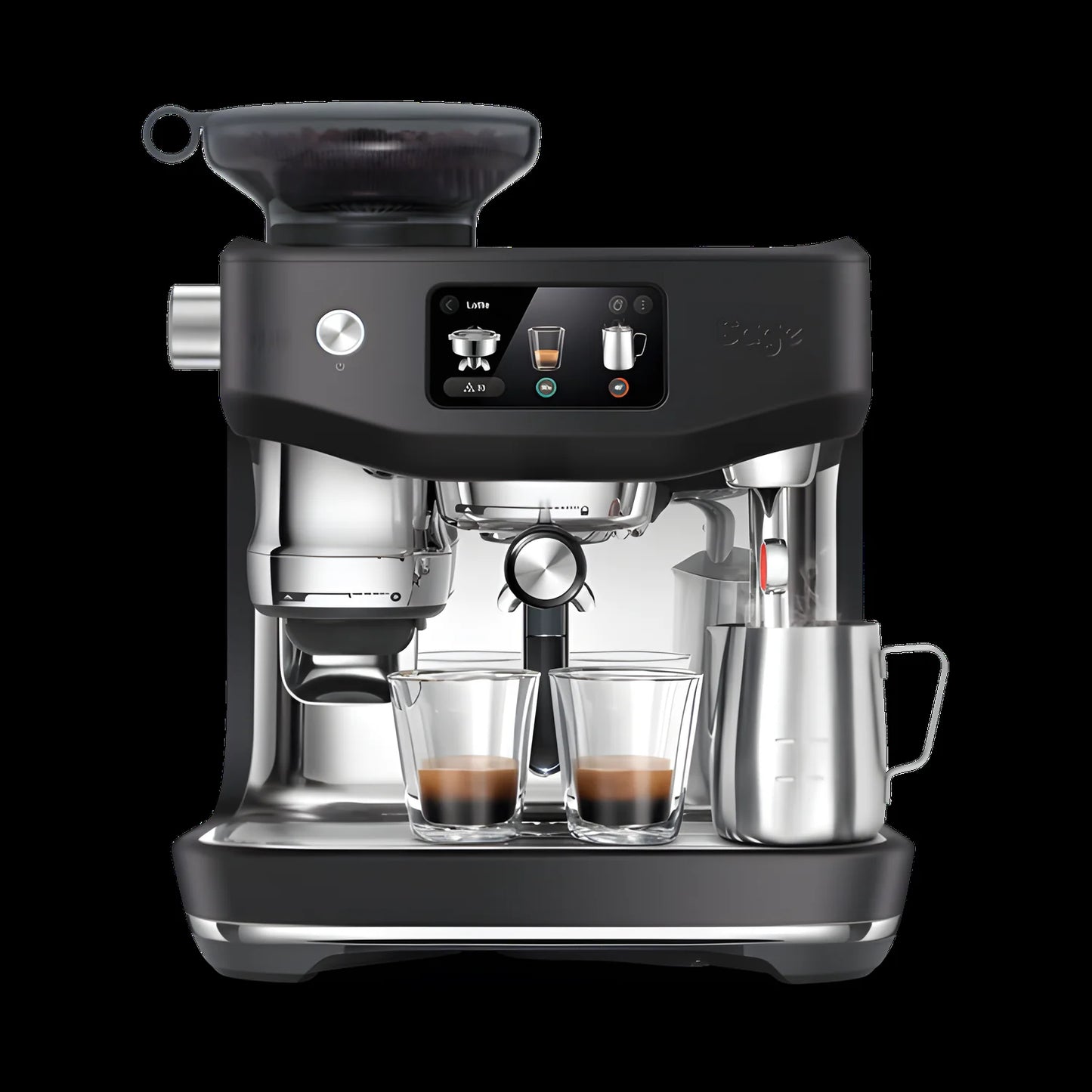 Sage the Oracle Jet Tartufo nero caffè perfetto macinatura dosaggio e pressa punto di riferimento per l'espresso SES985BTR4EEU1