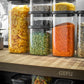 Gefu contenitore in vetro borosilicato per dispensa con tappo trasparente ermetico impilabile PANTRY 2500 ml 12805