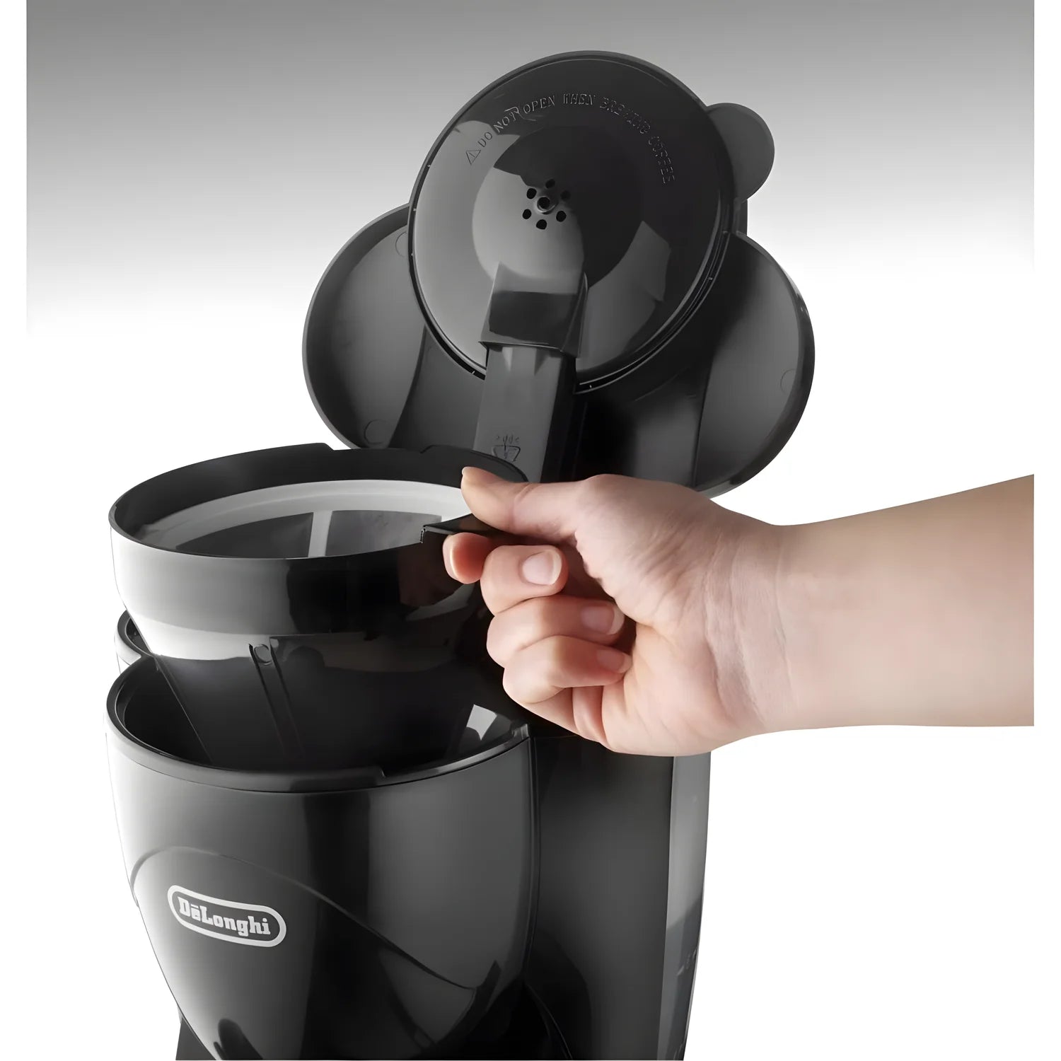 De'Longhi Macchina per Caffè Americano con caraffa in vetro per 10 Tazze, Spegnimento Automatico, Serbatoio 1,5L ICM2.1B