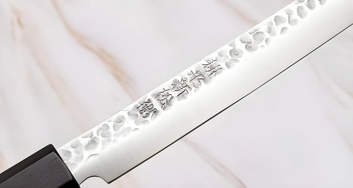 Sunkraft Coltello martellato damascato per prosciutto 30 cm ZDP 189 Burja