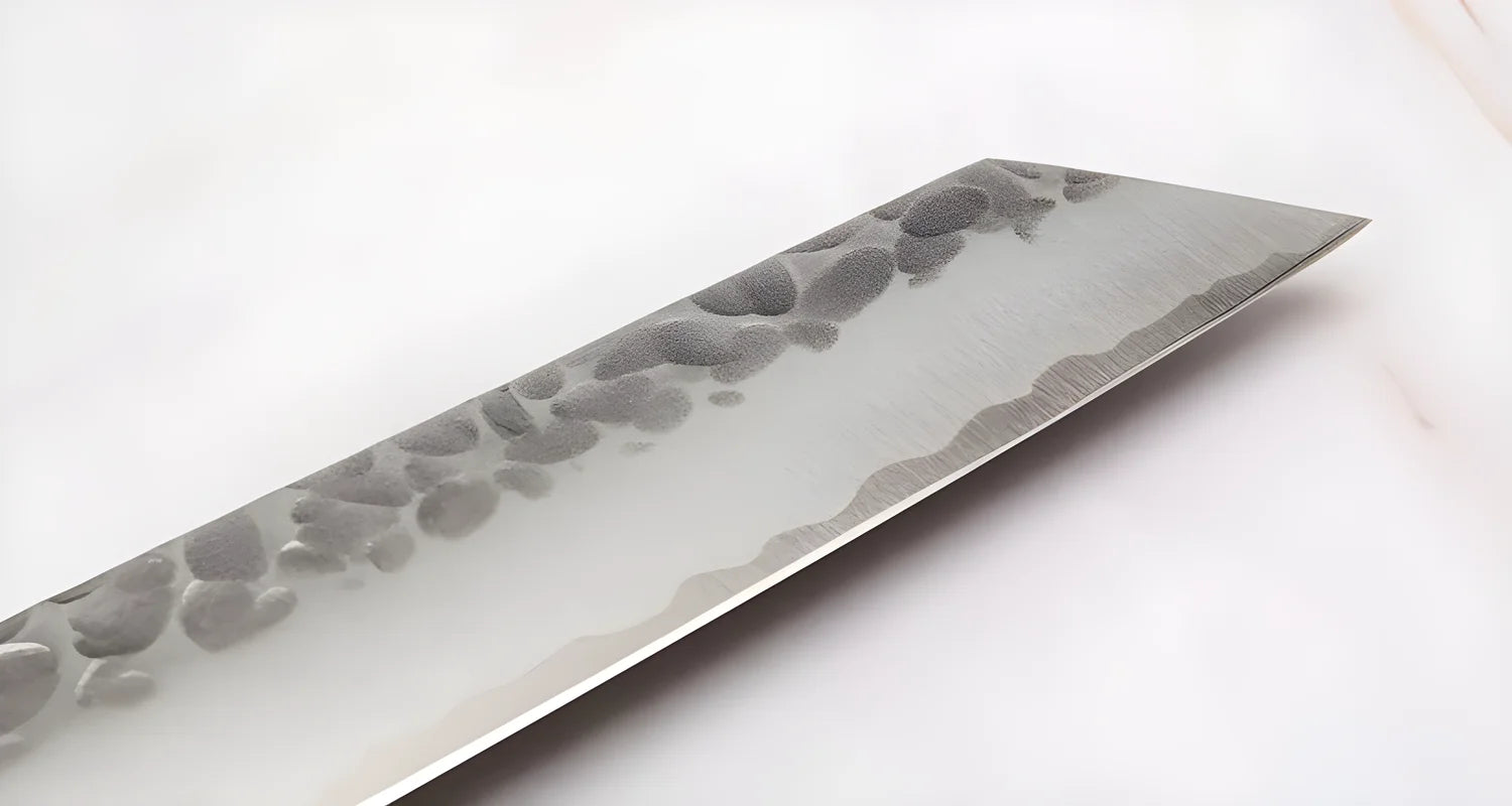 Sunkraft Coltello martellato damascato per prosciutto 30 cm ZDP 189 Burja