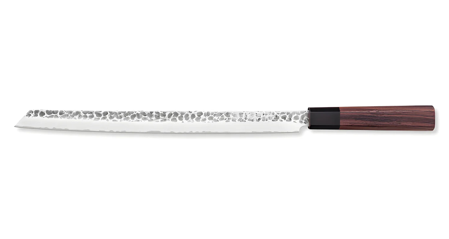 Sunkraft Coltello martellato damascato per prosciutto 30 cm ZDP 189 Burja