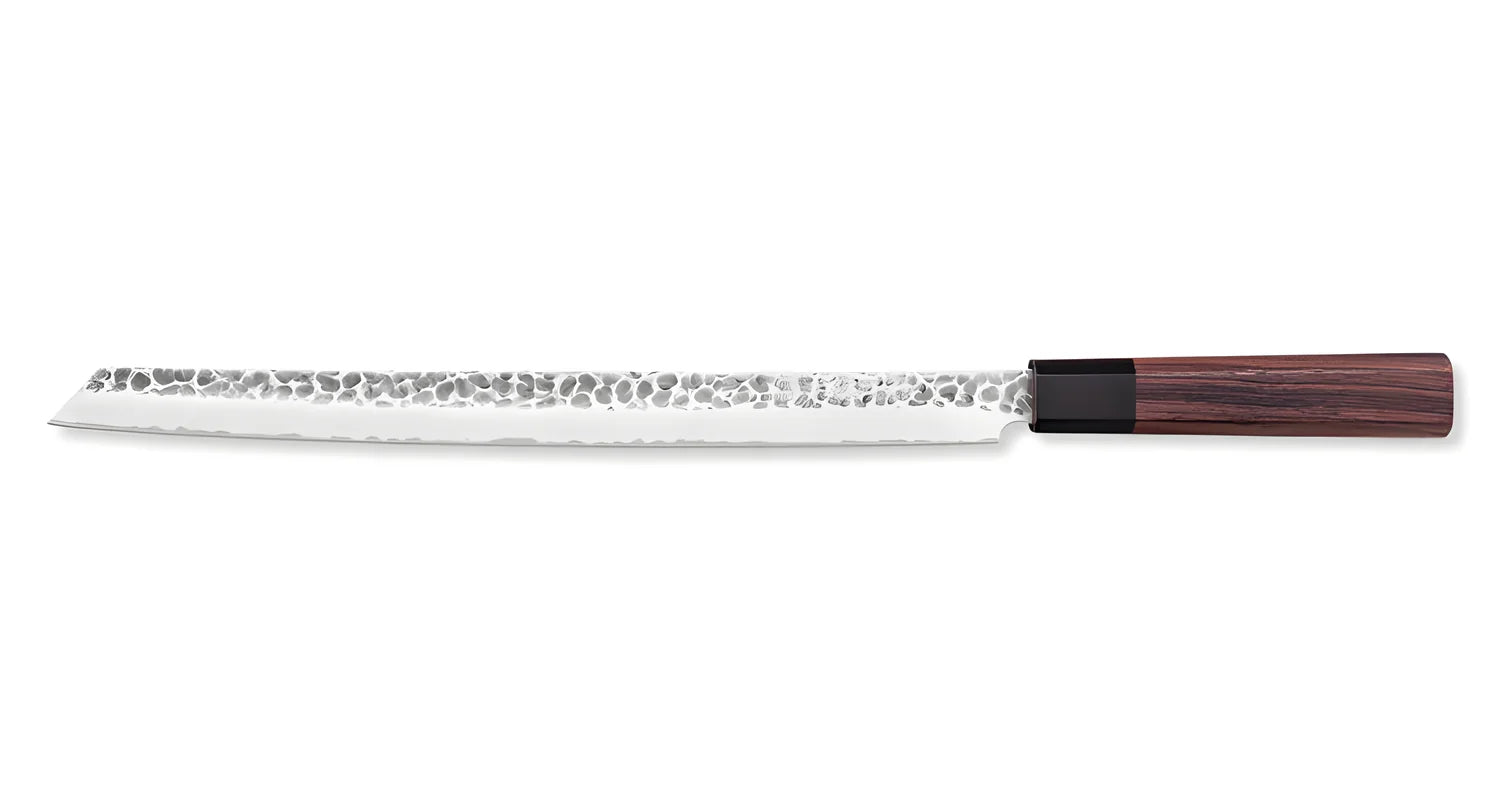 Sunkraft Coltello martellato damascato per prosciutto 30 cm ZDP 189 Burja