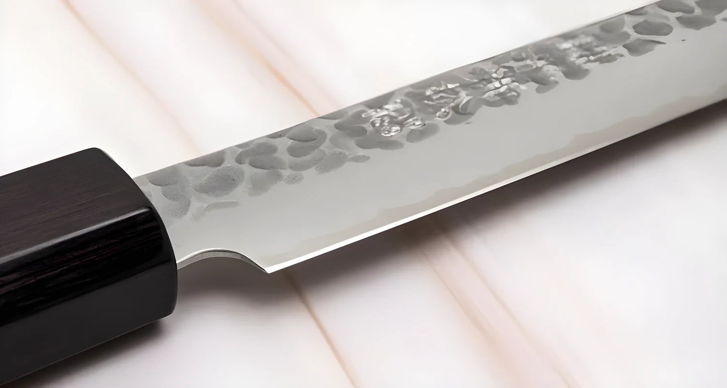 Sunkraft Coltello martellato damascato per prosciutto 30 cm ZDP 189 Burja