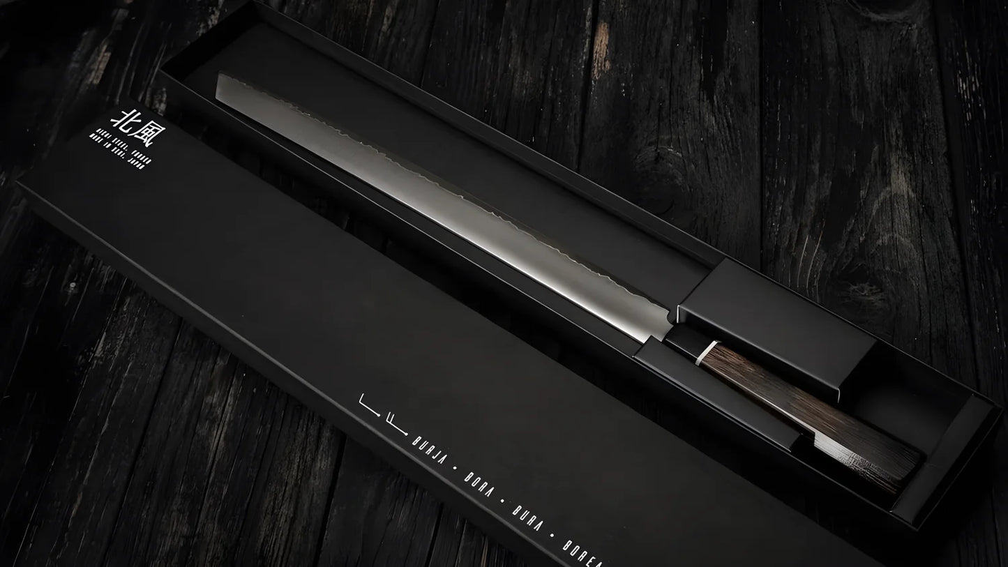 Suncraft Coltello damascato da prosciutto 300mm (11.8") SG2 Burja
