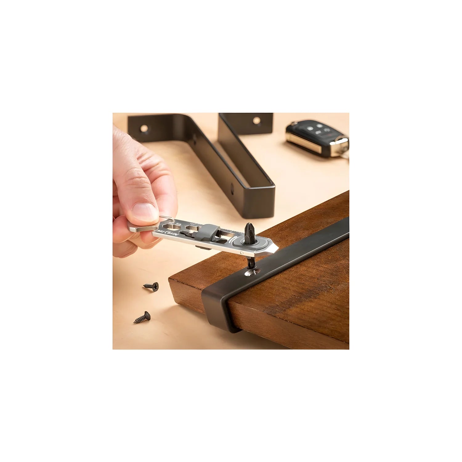 Nite Ize moschettone inox multifunzione chiave a cricchetto DoohicKey KMTRT-11-R