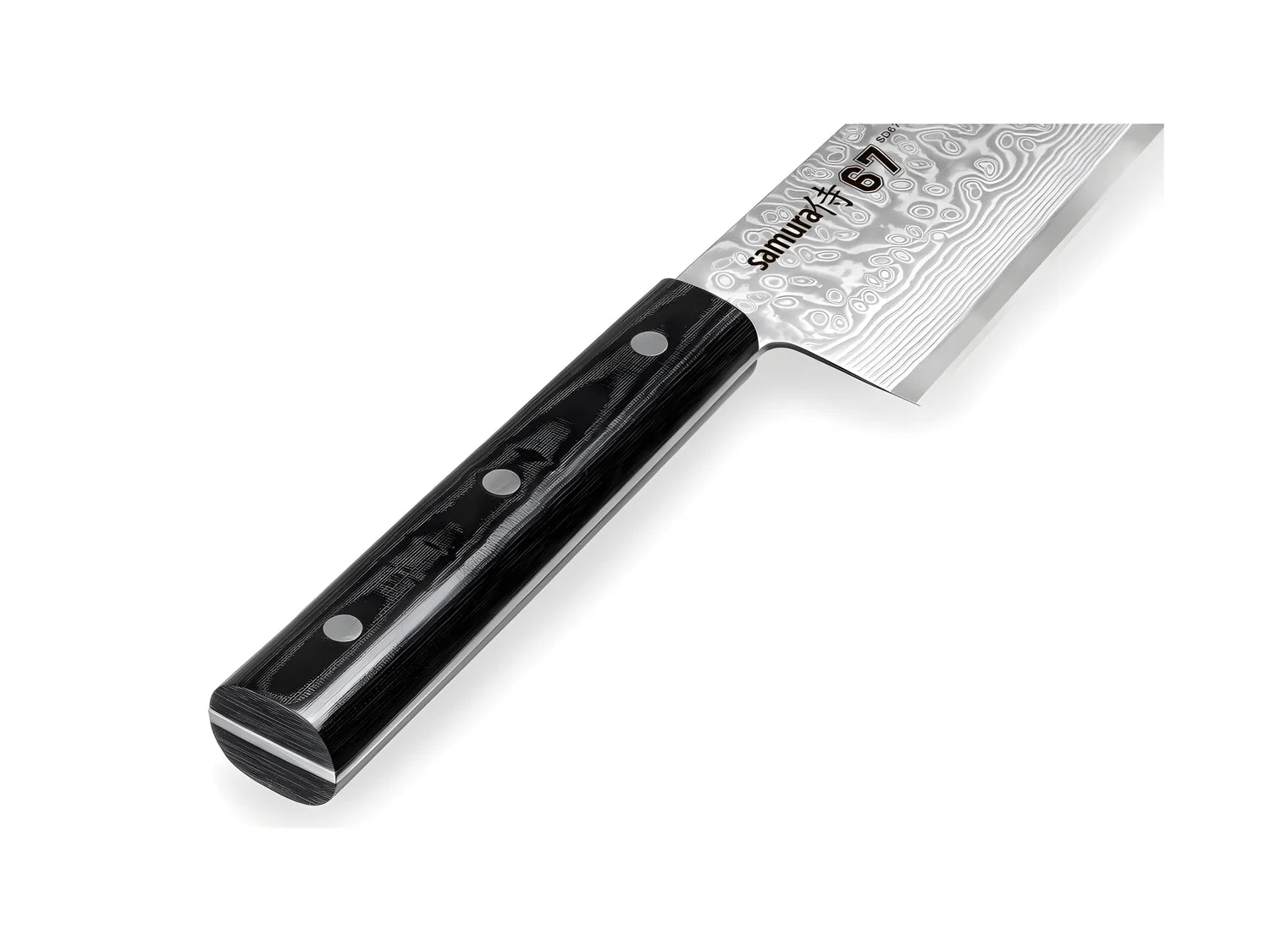 Samura coltello damascato 67 strati SANTOKU CM.17,5 SD67-0094M