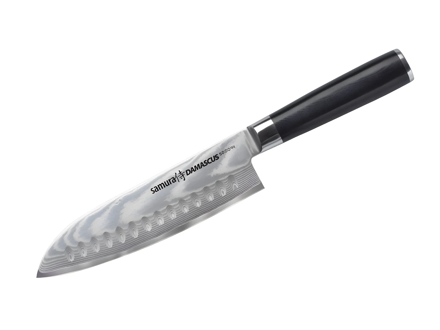 Samura coltello DAMASCUS SANTOKUCon alveoli CM.18 SD-0094