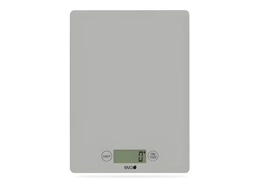 Eva bilancia cucina digitale capacità 5kg divisione 1g piano in vetro 033322