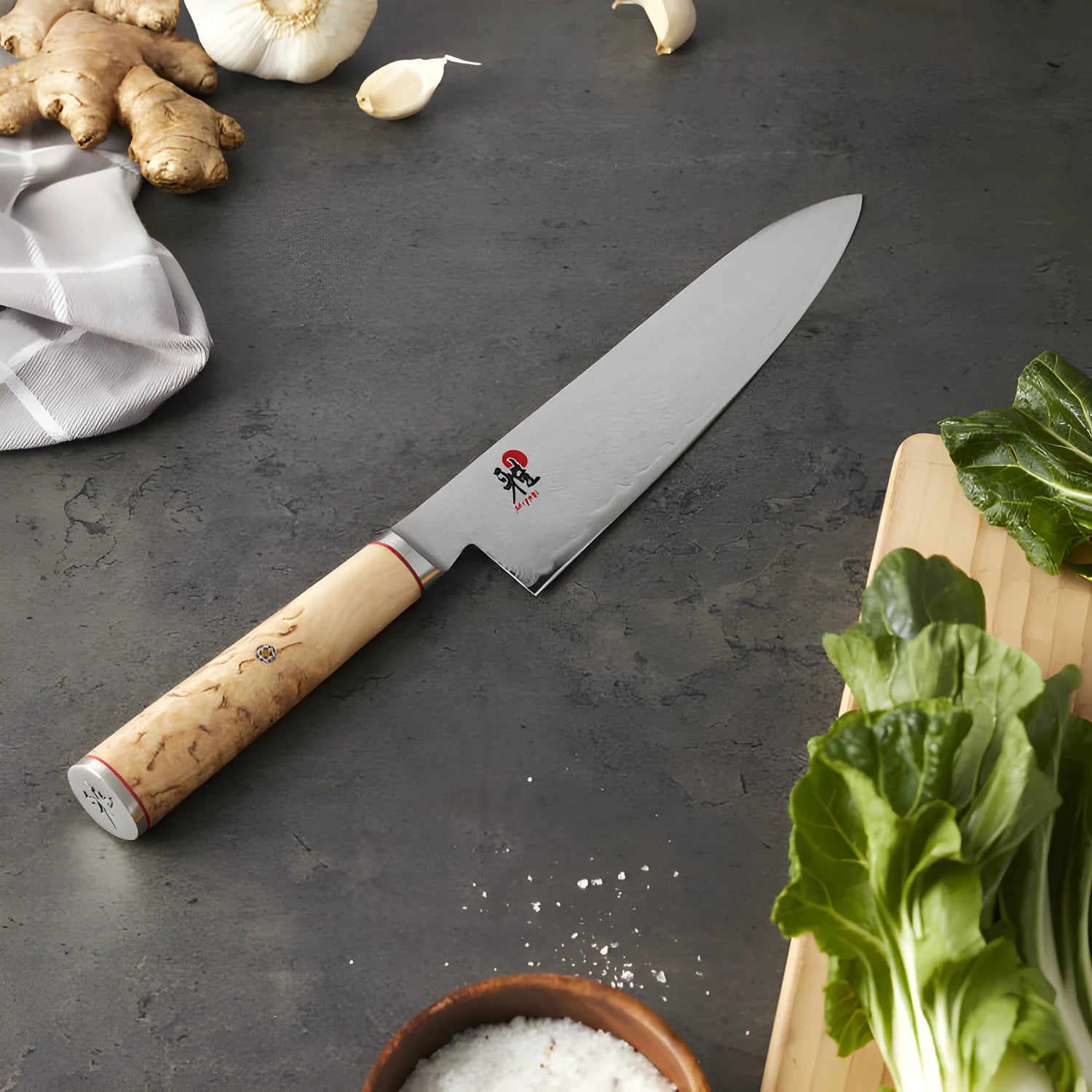 Miyabi 5000 MCD Coltello da Cuoco Gyutoh 20 cm – Acciaio MC63 63 HRC, Damascato
