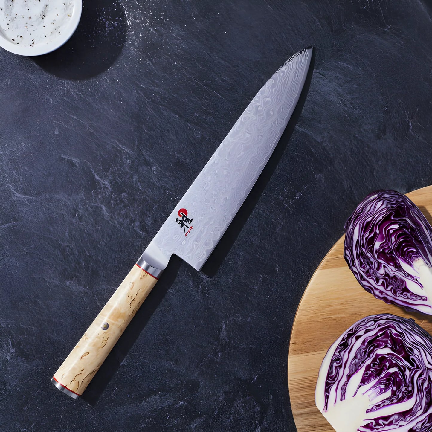 Miyabi 5000 MCD Coltello da Cuoco Gyutoh 20 cm – Acciaio MC63 63 HRC, Damascato