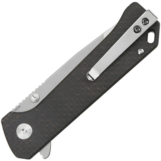 QSP coltello serramanico lama acciaio 14C28N manico micarta QS148-A1