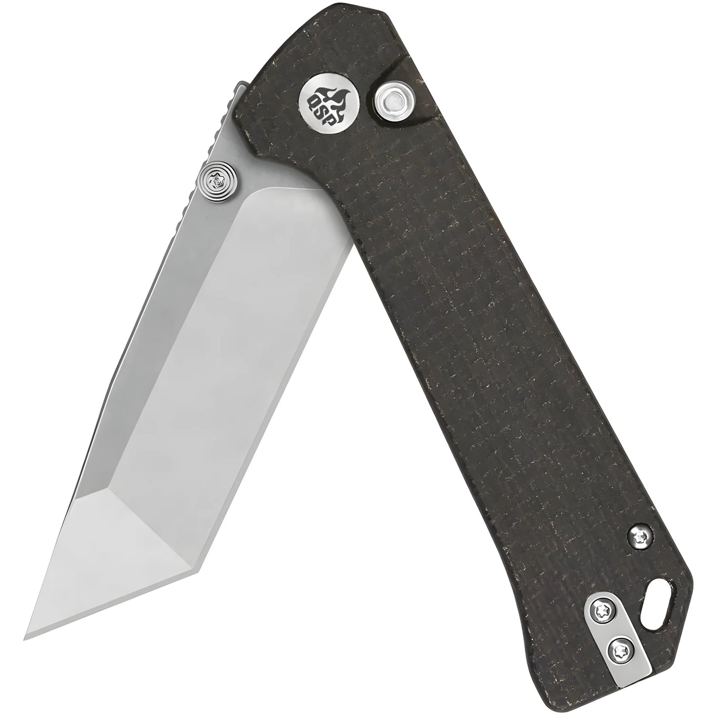 QSP coltello serramanico lama acciaio 14C28N manico micarta QS148-A1