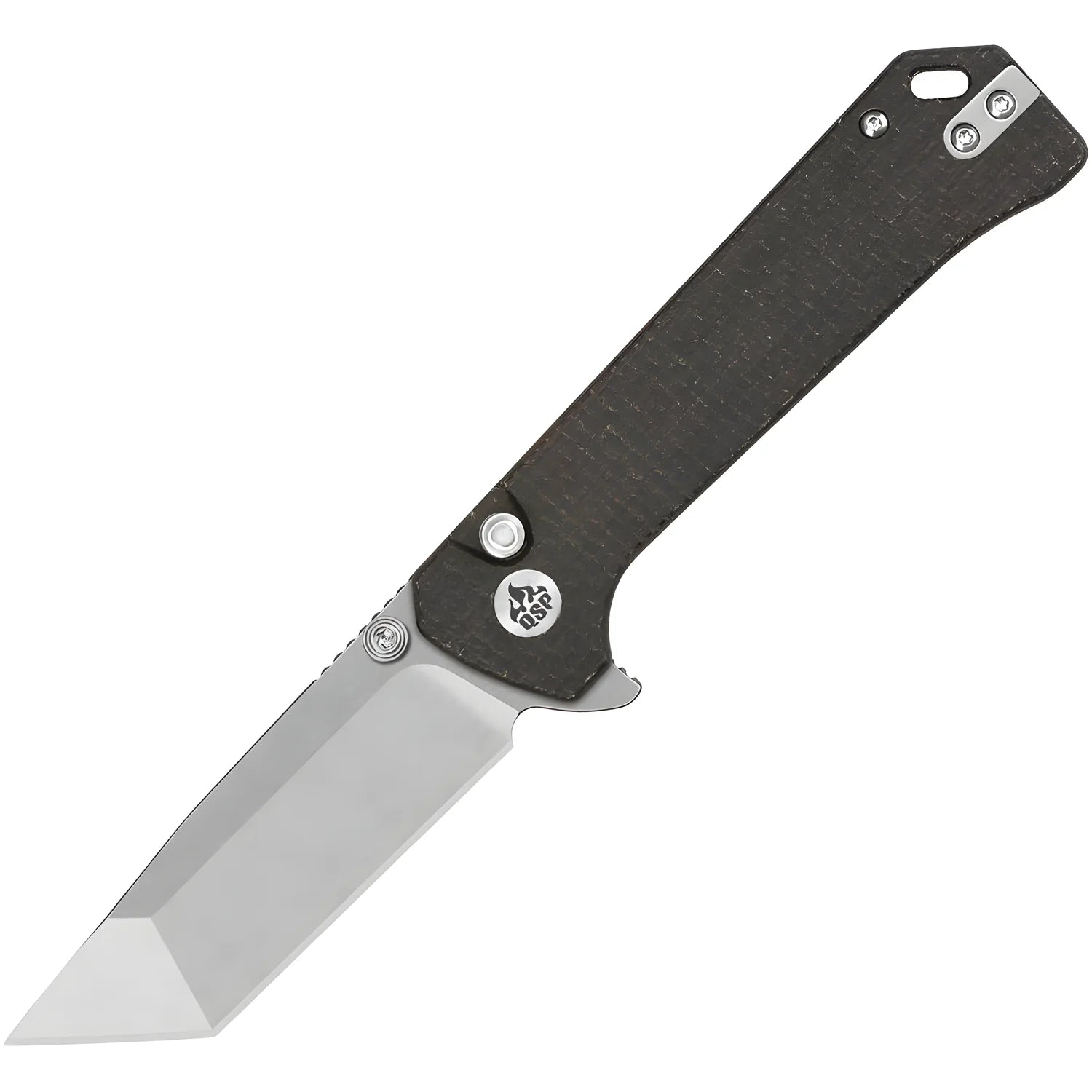 QSP coltello serramanico lama acciaio 14C28N manico micarta QS148-A1