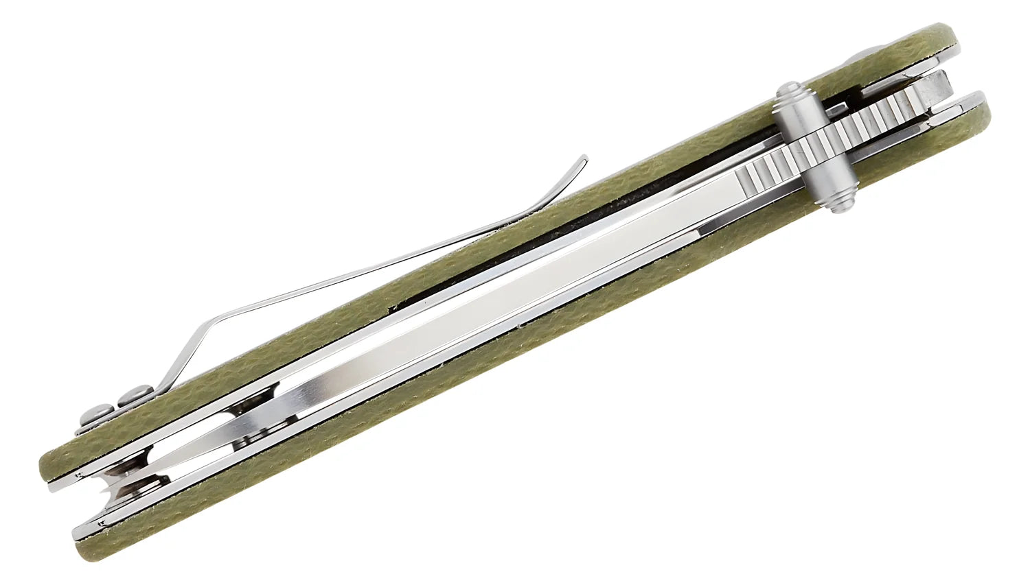 QSP coltello serramanico lama 82 mm in acciaio D2 manico micarta QS102-A