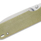 QSP coltello serramanico lama 82 mm in acciaio D2 manico micarta QS102-A