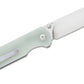 QSP coltello serramanico Parrot lama 82 mm in D2 impugnatura in G-10 QS102-C giada
