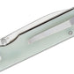 QSP coltello serramanico Parrot lama 82 mm in D2 impugnatura in G-10 QS102-C giada