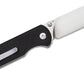QSP coltello serramanico lama 82 mm in D2 impugnatura G10 nero G-10 QS102-A
