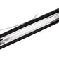 QSP coltello serramanico lama 82 mm in D2 impugnatura G10 nero G-10 QS102-A