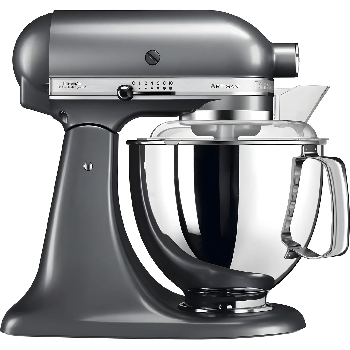 KitchenAid Planetaria Artisan con testa reclinabile 4,8L Argento + Accessori