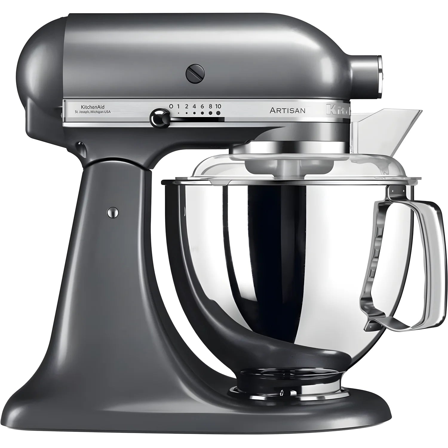 KitchenAid Planetaria Artisan con testa reclinabile 4,8L Argento + Accessori