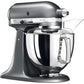 KitchenAid Planetaria Artisan con testa reclinabile 4,8L Argento + Accessori
