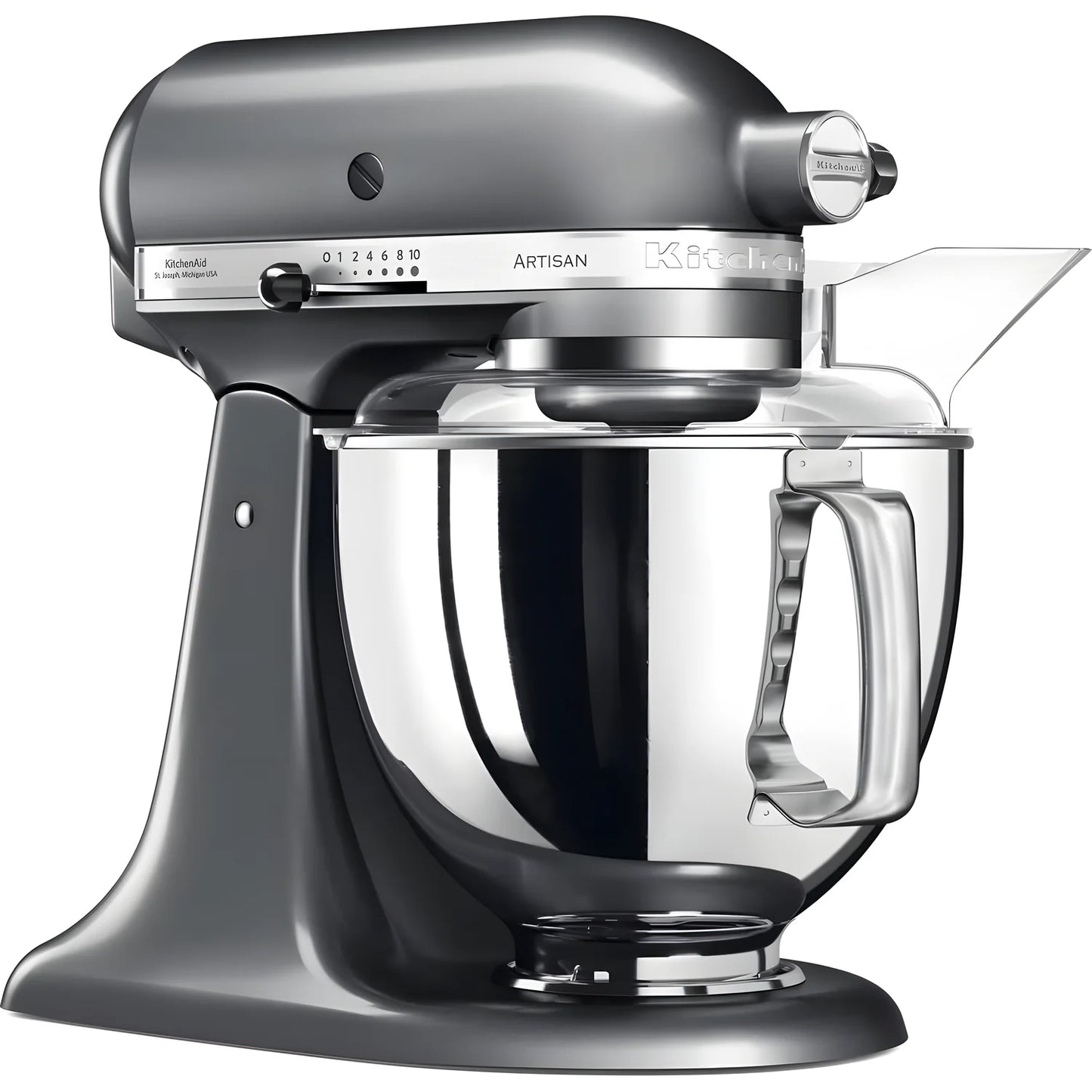 KitchenAid Planetaria Artisan con testa reclinabile 4,8L Argento + Accessori