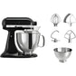 KitchenAid Planetaria Artisan con testa reclinabile 4,8L Nero Onice + Accessori
