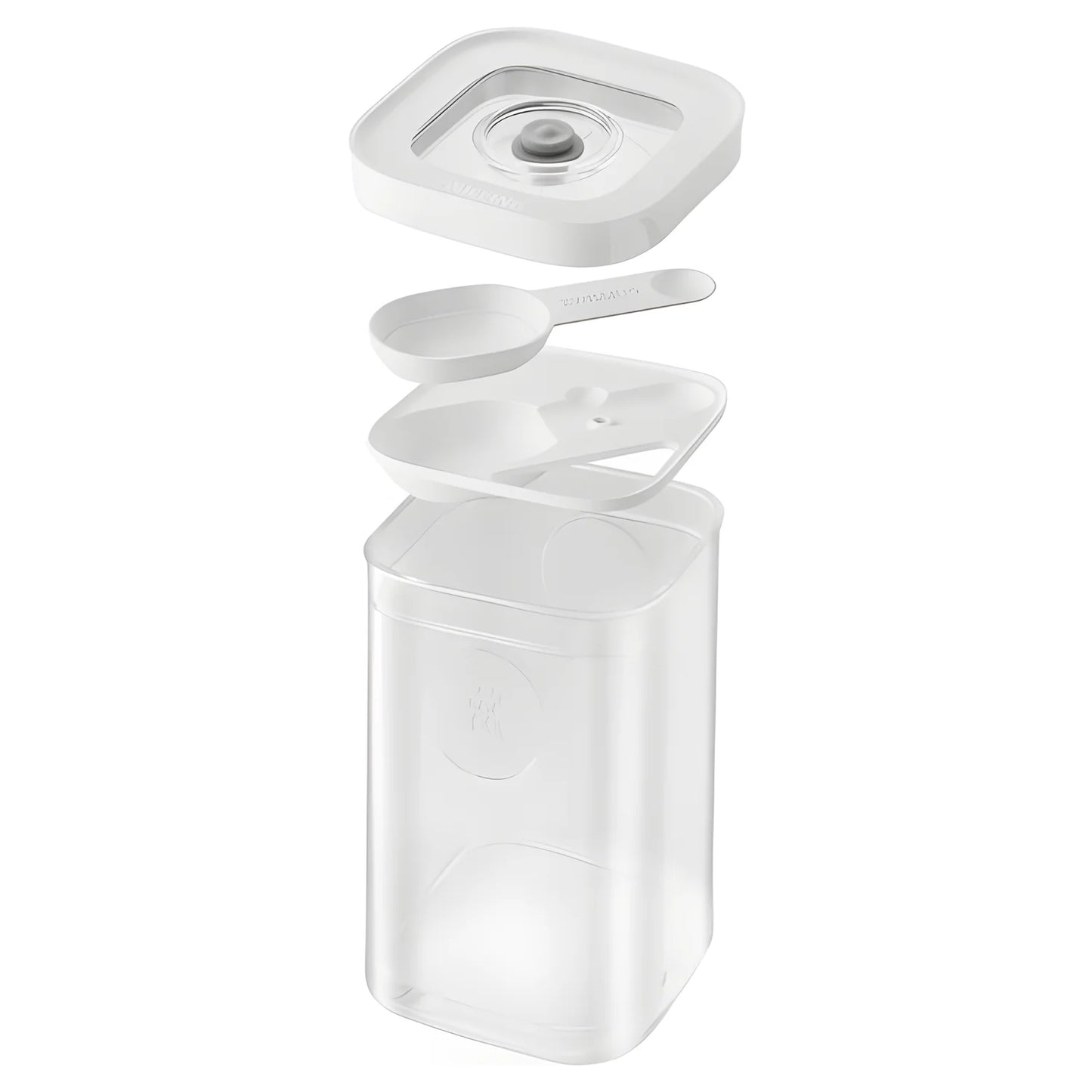 Zwilling Fresh & Save CUBE Starter Set con Pompa Sottovuoto – 6 Pezzi, Trasparente-Bianco, Art. 1025401