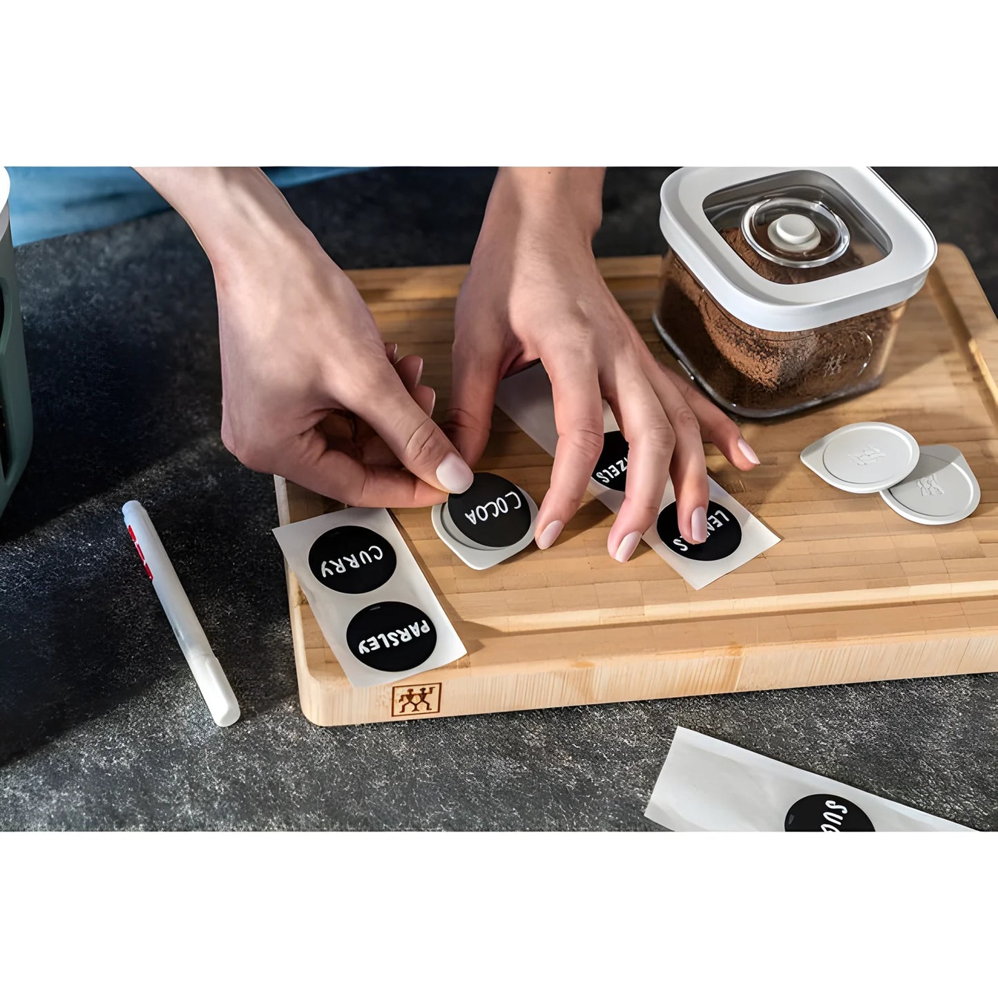Zwilling Fresh & Save CUBE Starter Set con Pompa Sottovuoto – 6 Pezzi, Trasparente-Bianco, Art. 1025401