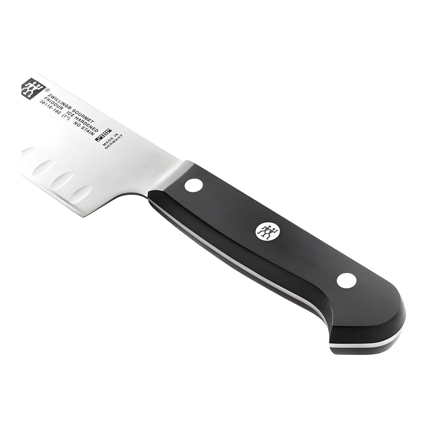 Zwilling Gourmet Coltello Santoku Alveolato 18 cm – Acciaio Inox, Manico Ergonomico