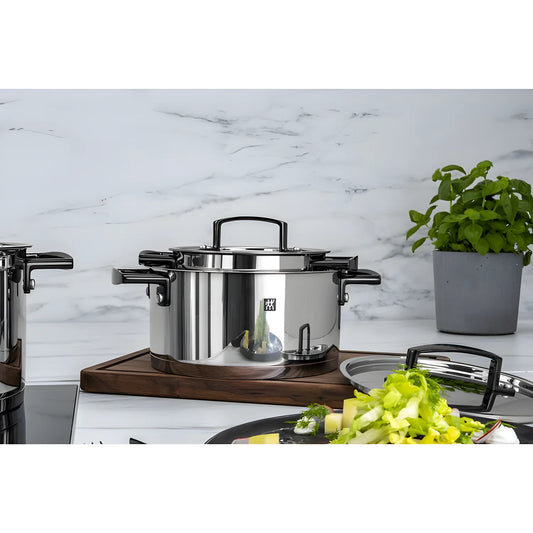 Zwilling Bellasera Set 5 Pentole Acciaio Inox 18/10 | Induzione, Forno, Lavastoviglie