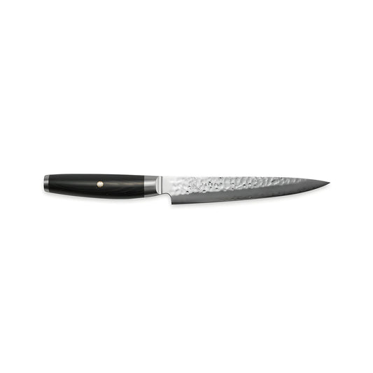 Yaxell KETU Coltello per Filettare Lama 18 cm – Acciaio SG2 63 HRC, Finitura Martellata