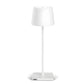 Luminart Lampada portatile a Led ricaricabile, accensione e regolazione luce touch, in alluminio bianco