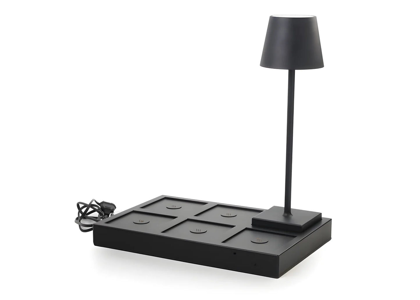 Luminart base per ricaricare 6 lampade led da tavolo