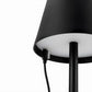 Luminart Lampada portatile a Led ricaricabile, accensione e regolazione luce touch, in alluminio nero