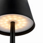 Luminart Lampada portatile a Led ricaricabile, accensione e regolazione luce touch, in alluminio nero