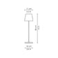 Luminart Lampada portatile a Led ricaricabile, accensione e regolazione luce touch, in alluminio rame
