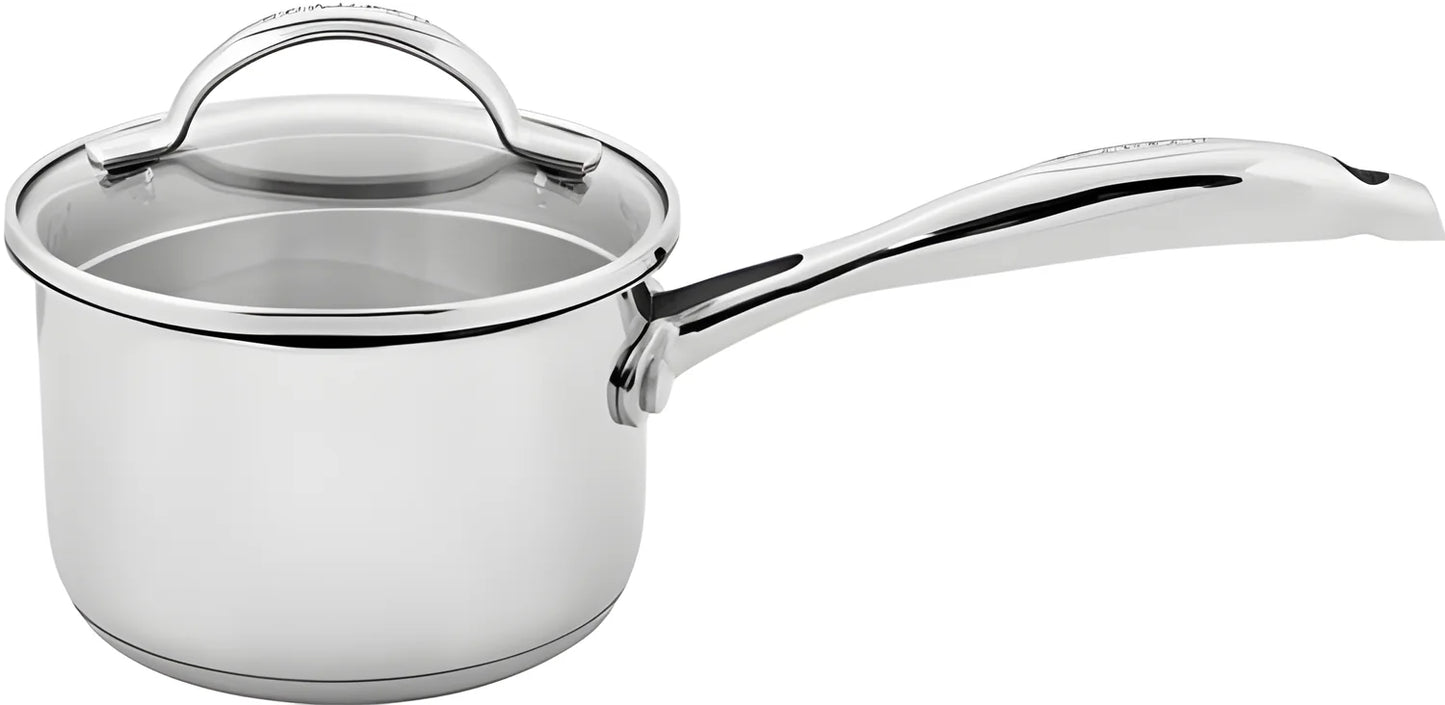 Scanpan Casseruola con mancio e coperchio in vetro "STS" cm Ø14