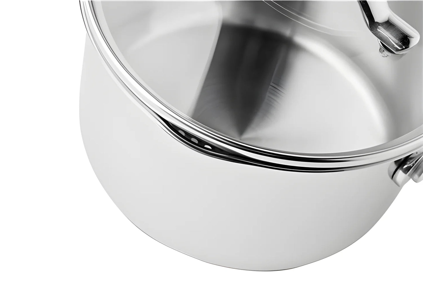 Scanpan Casseruola con mancio e coperchio in vetro "STS" cm Ø14