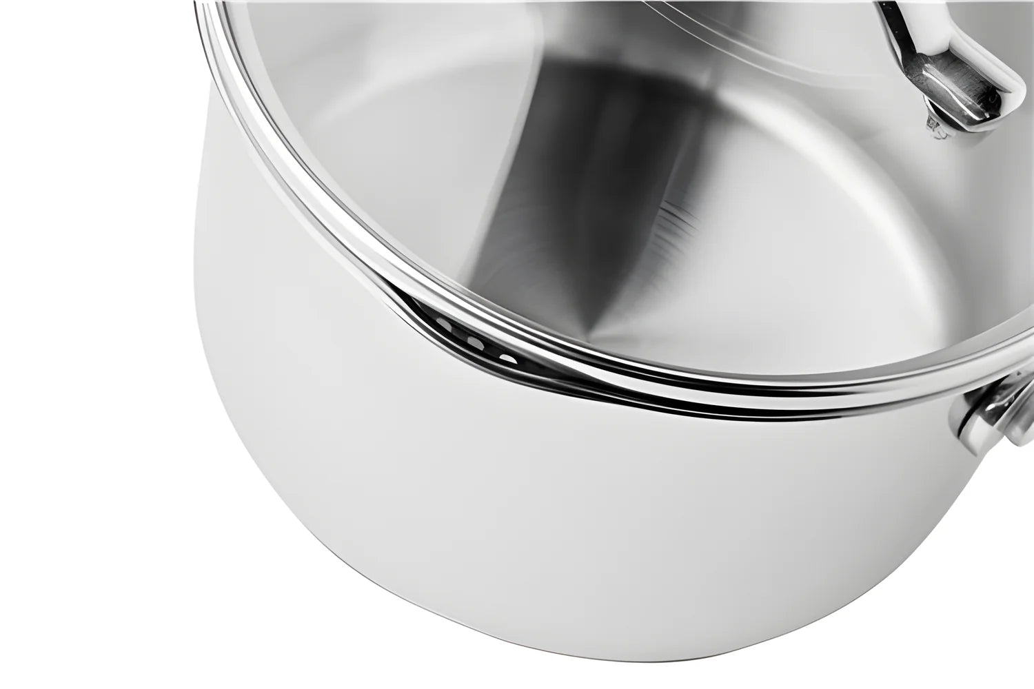 Scanpan Casseruola con mancio e coperchio in vetro "STS" cm Ø14