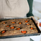 Marcato teglia in acciaio bluito professionale 30xx 23x 3,3cm adatta ad alta temperatura, pizze, focacce, tutti i preparati da forno